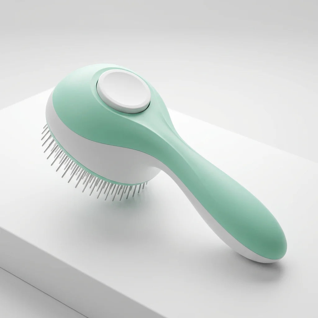 Self-Cleaning Cat Hair Keeper - Professional Fur Deshedding Brush