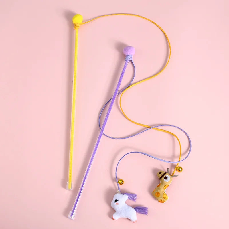 Cat Plush Bell Toy - Interactive Jingle Ball for Indoor Cats