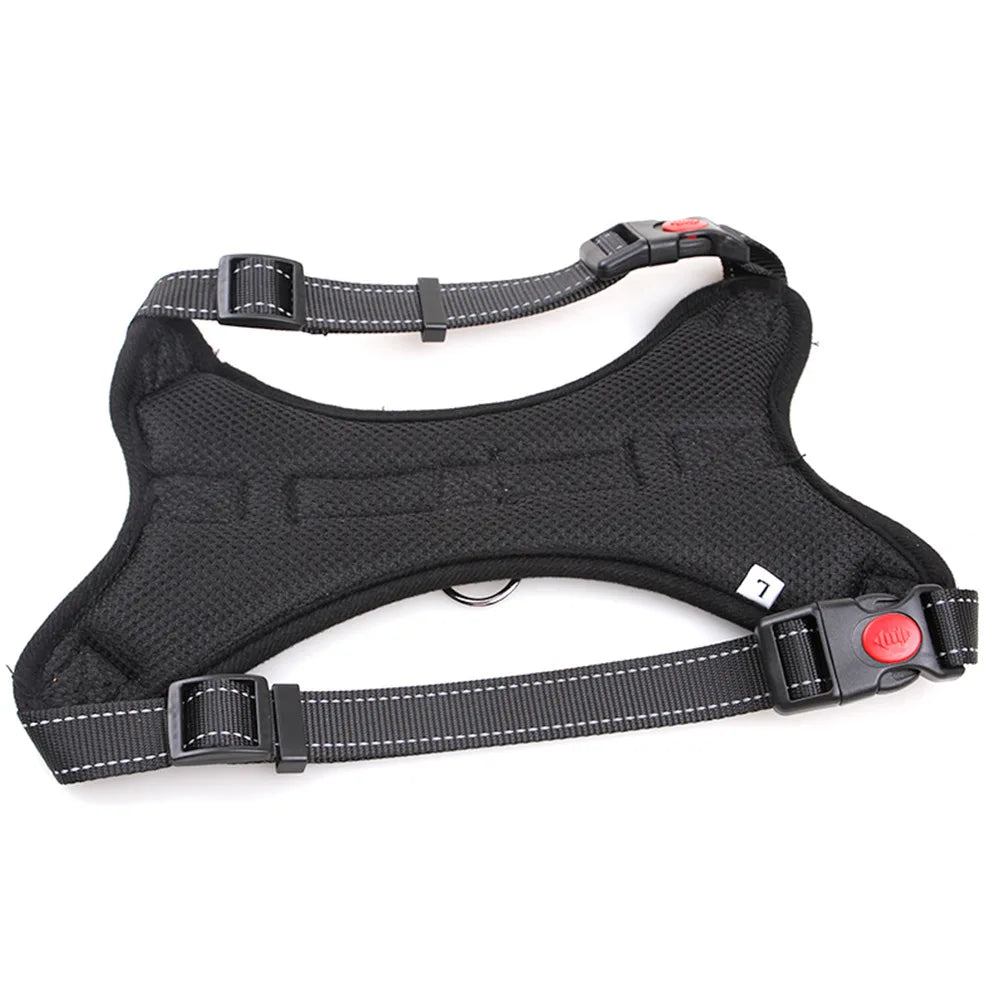 Large pet Dog Harness All Weather Service Nylon Dog Vest Padded