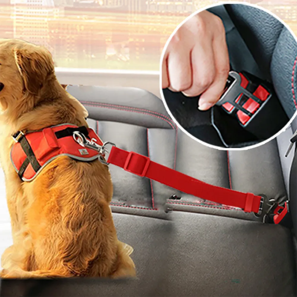 Adjustable Dog Cat Car Safety Belt Pet Vehicle Seat Belt