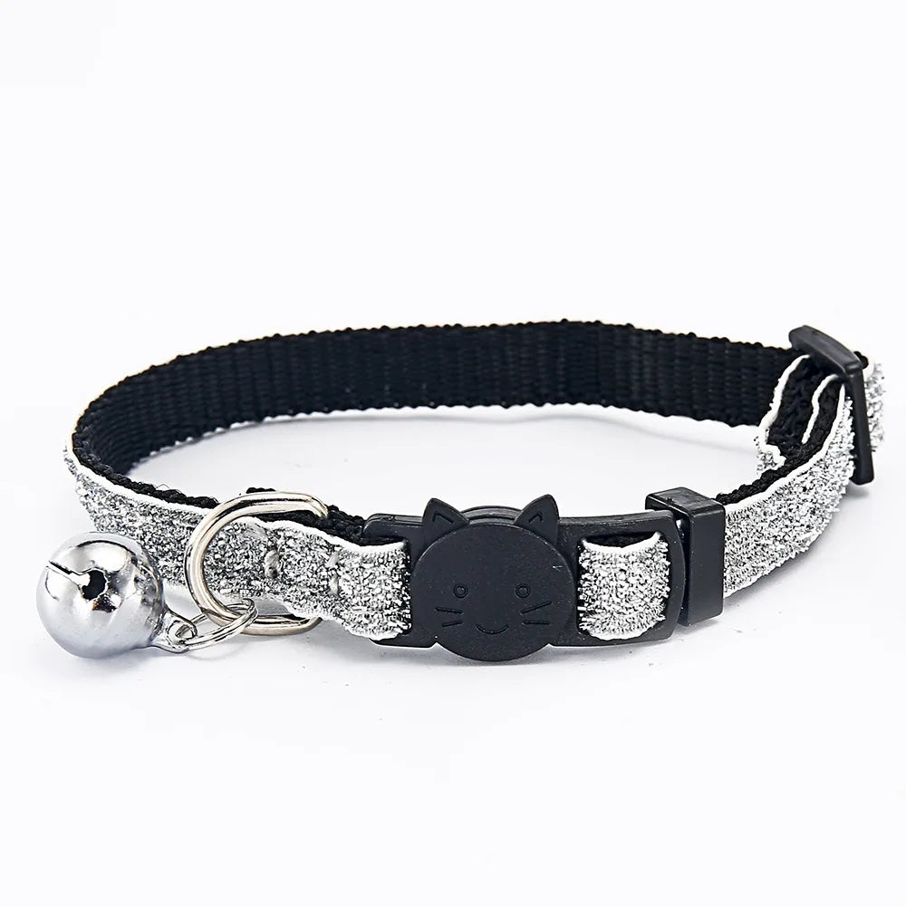 Adjustable Cat & Dog Collar with Bell - Safety Collar for Pets