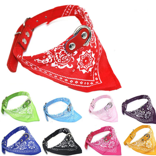 Classic Pet Cat Collar PU Leather Small Dog Scarf