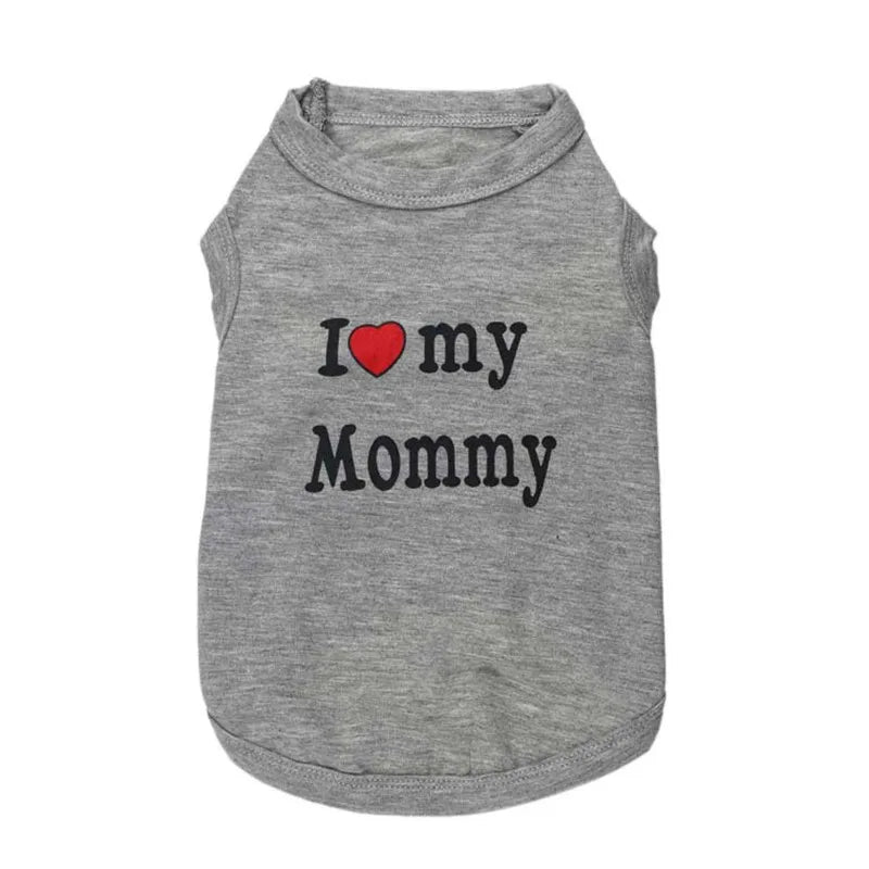 Love Cat Clothes Cotton Pet T Shirts Clothing