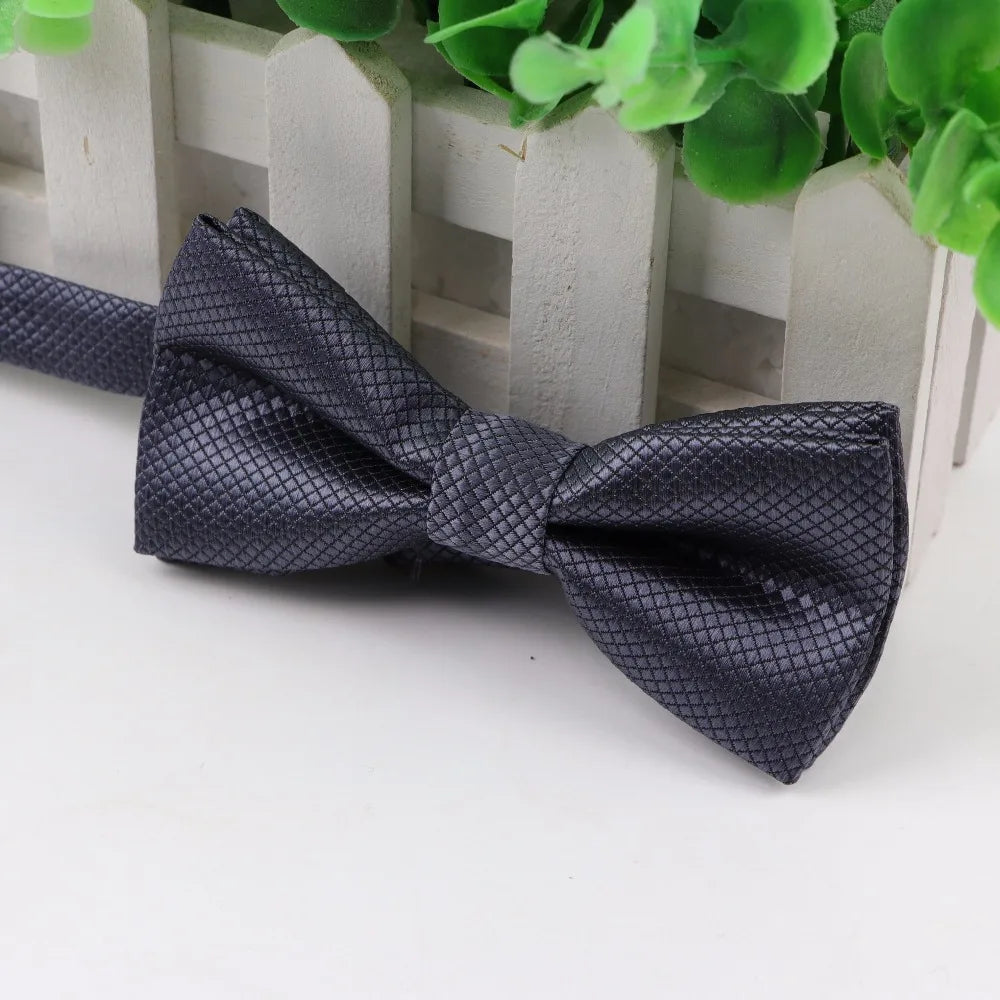 Bowtie Classic Solid Color Butterfly Wedding Party Necktie Kid Suit