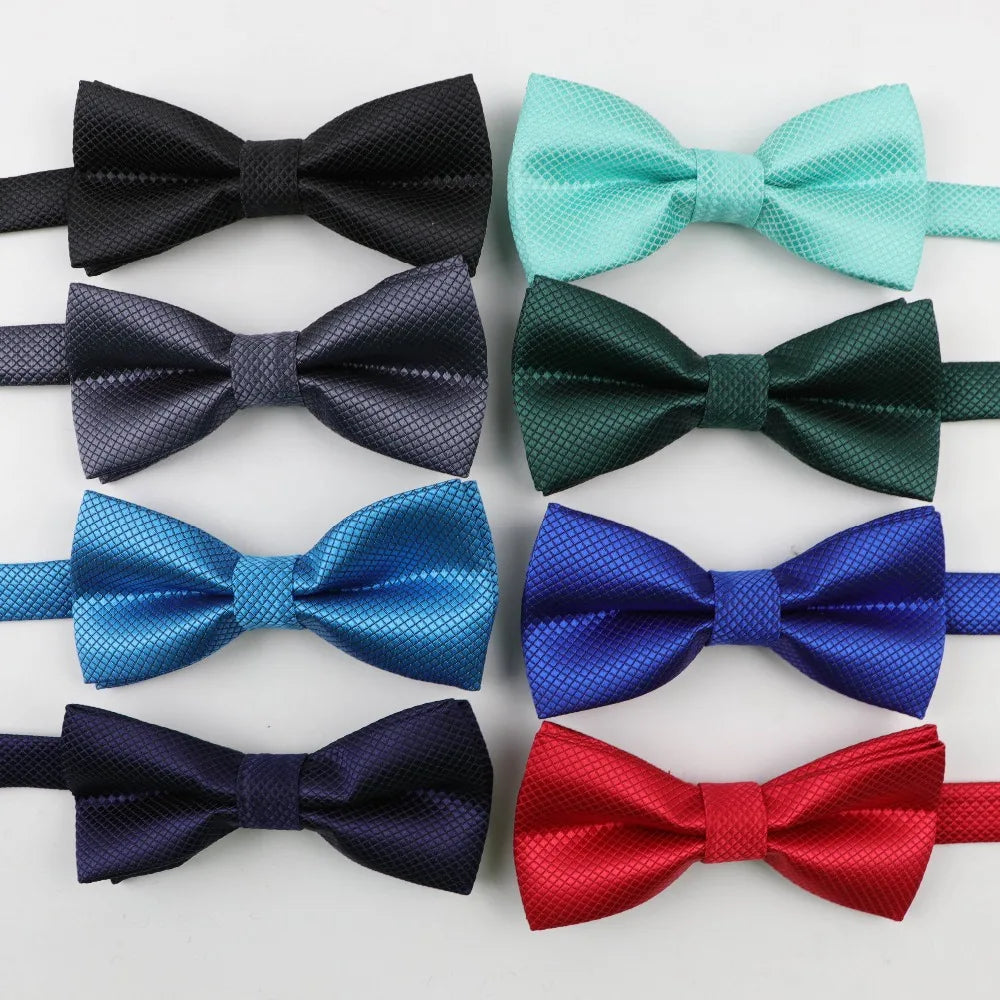 Bowtie Classic Solid Color Butterfly Wedding Party Necktie Kid Suit