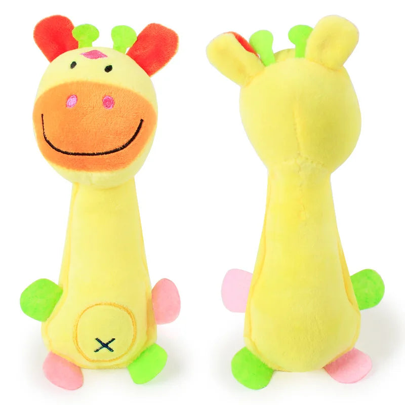 Cute Cartoon Plush Dog Toys Puppy Pets Chewing Interactive  Toy