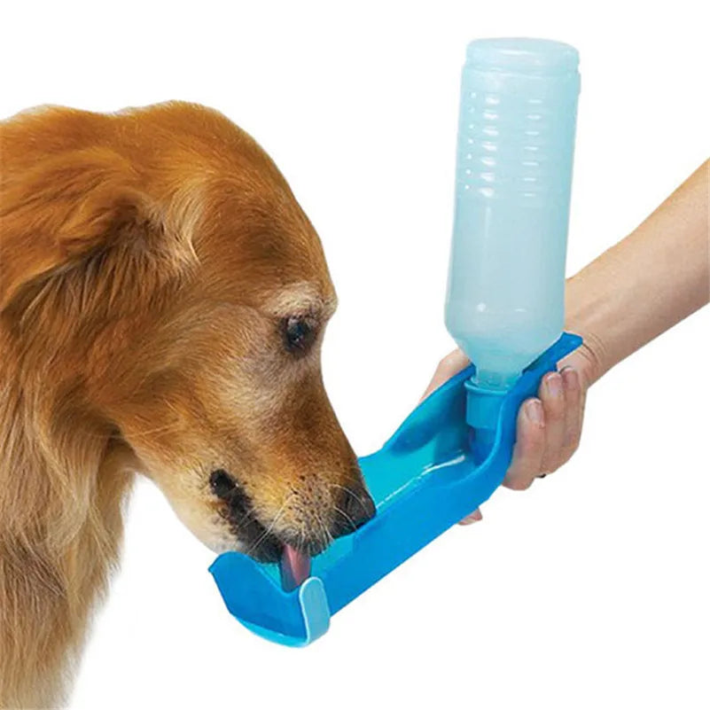 Dog Water Bottle Feeder - Portable Travel Dispenser for Pets