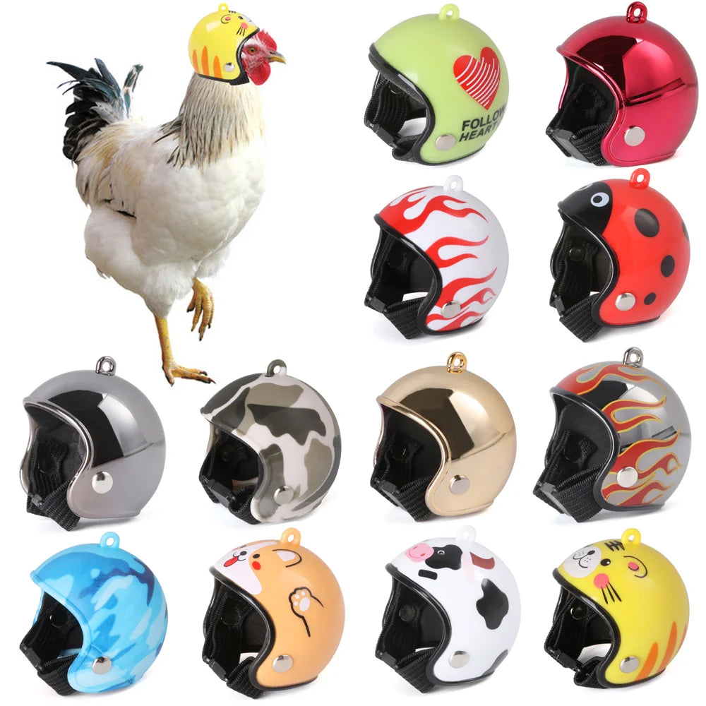 Chicken Helmet Small Pet Hard Hat Bird Duck Quail Hat