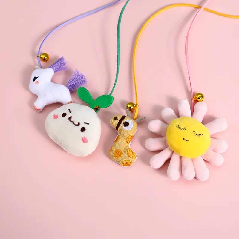 Cat Plush Bell Toy - Interactive Jingle Ball for Indoor Cats