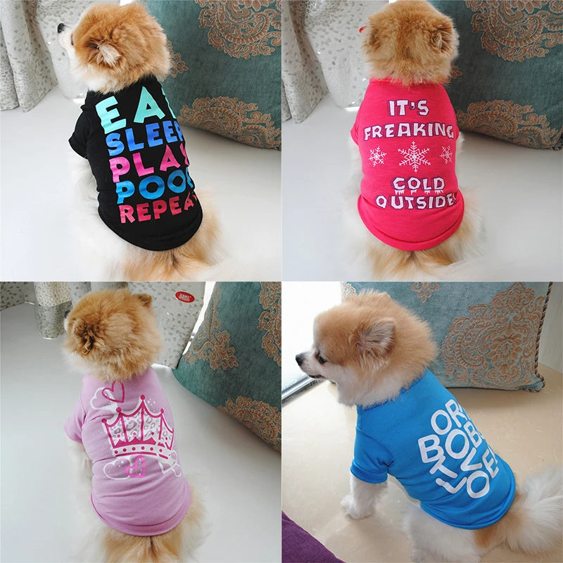 Cute Dog Vest Shirt Pet Clothing