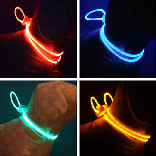 Adjustable LED Pet Collar Luminous Pet Safety Collars