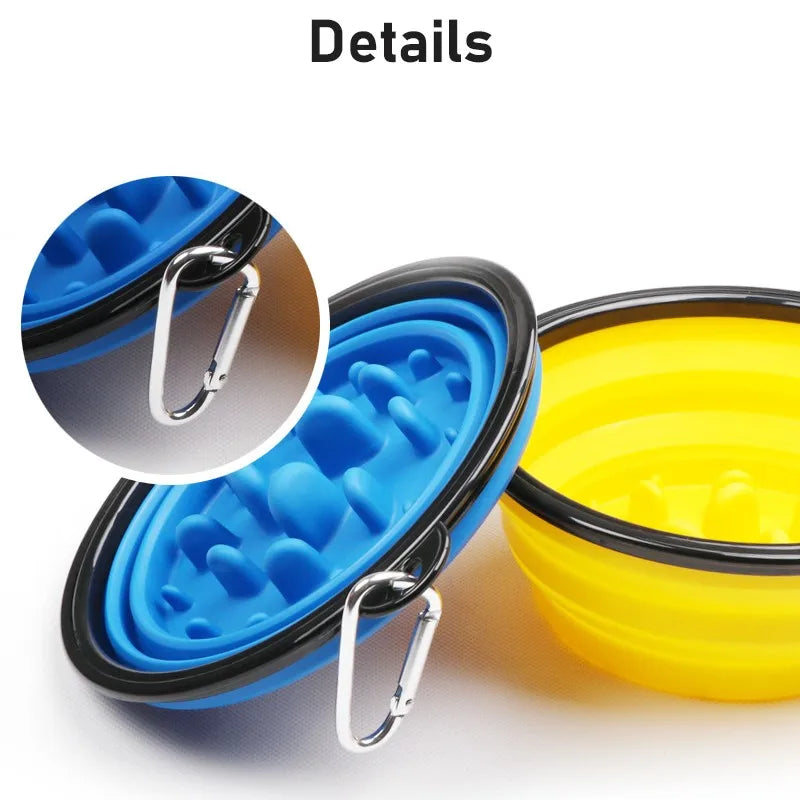 Collapsible Dog Bowl Pet Folding Silicone Bowl