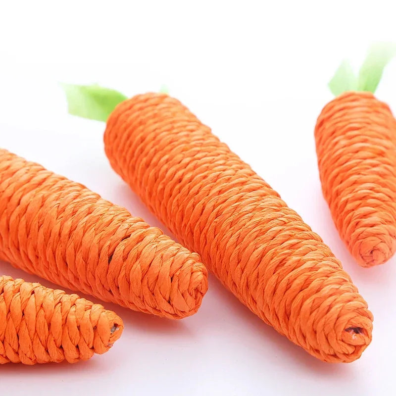 Carrot Pet Cat Toy Paper Rope Chew Toys