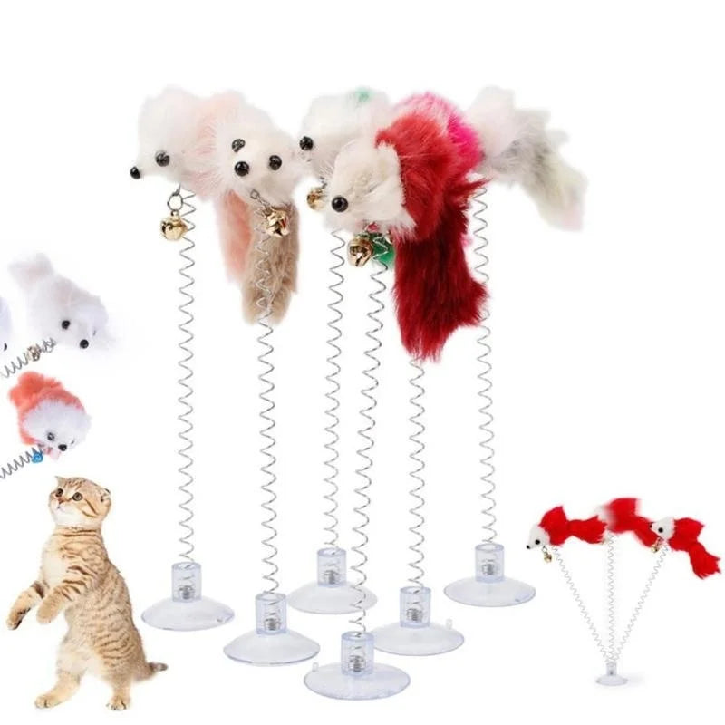 Pet Cat Toy Stick Feather Rod Mouse Toy