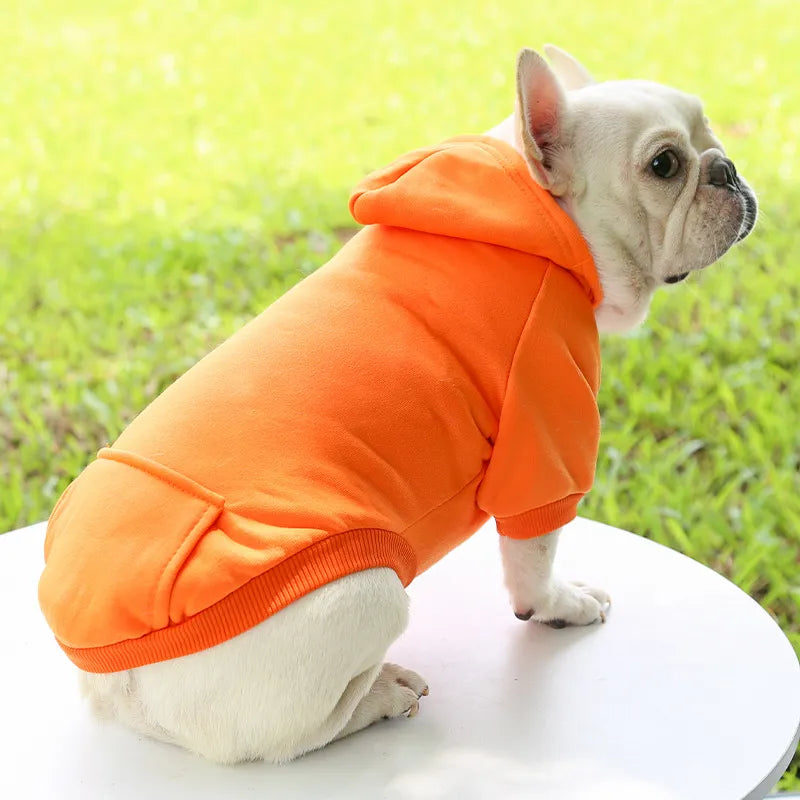 Dog Hoodie Winter Warm Dog Clothes