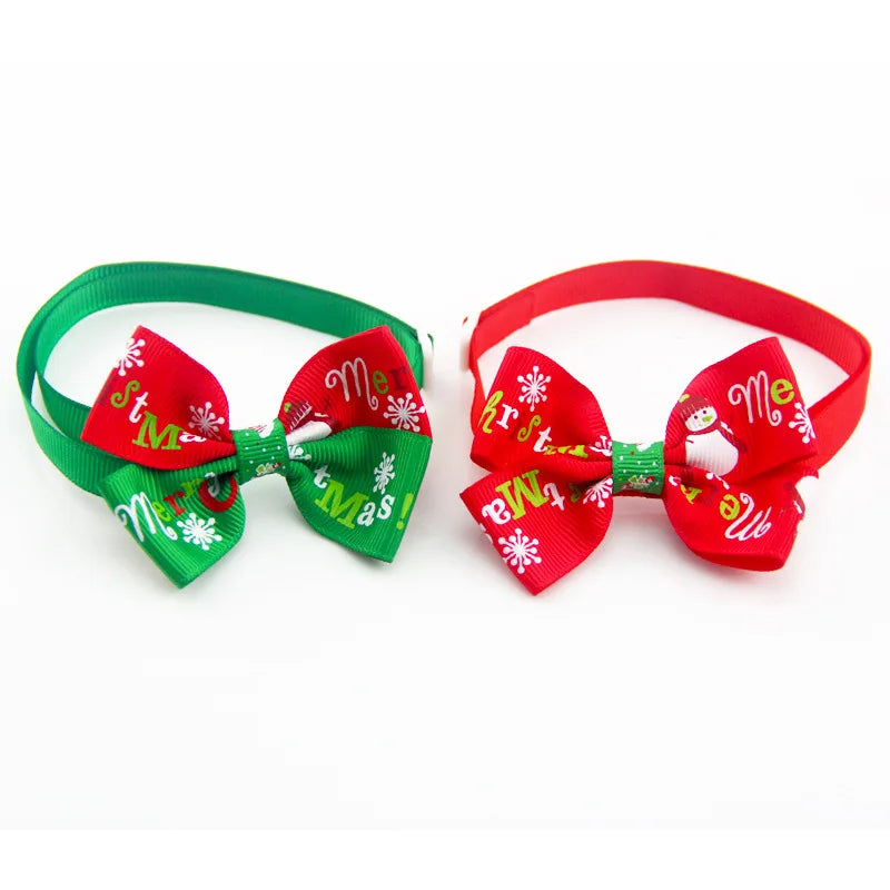 Pet Christmas Supplies Cats and Dogs Bow Ties Christmas