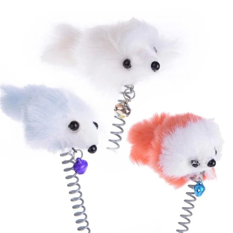 Pet Cat Toy Stick Feather Rod Mouse Toy