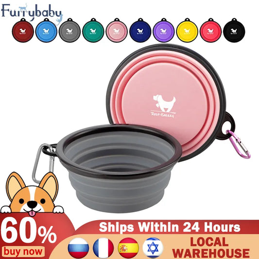 Furrybaby Collapsible Dog Bowls for Travel Dog