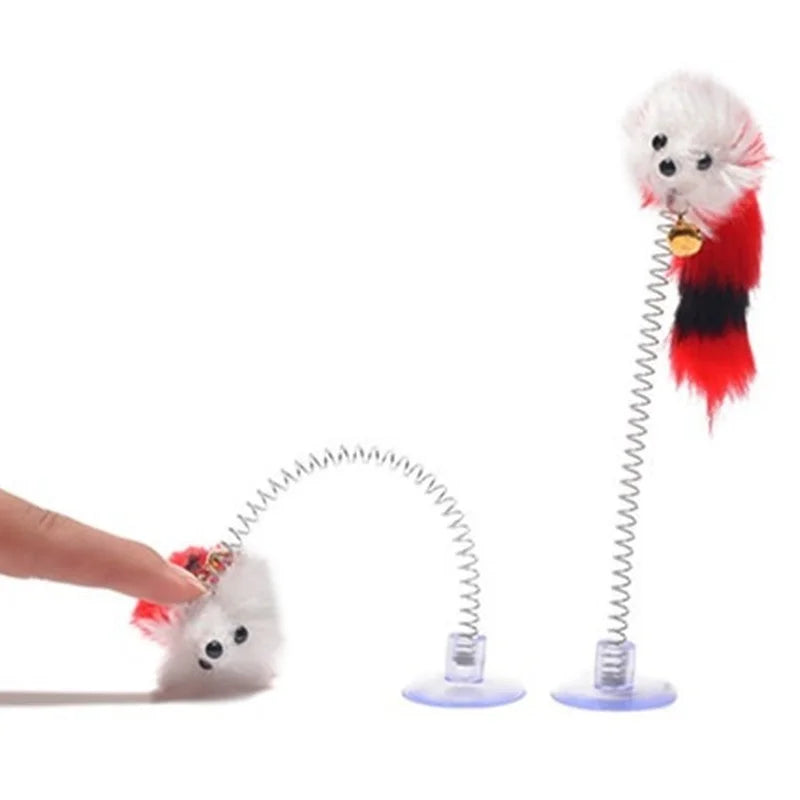 Pet Cat Toy Stick Feather Rod Mouse Toy